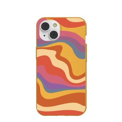 Honey Liquid Sunset iPhone 14 Case