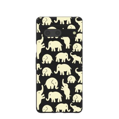 Black Little Elephants Google Pixel 7 Case