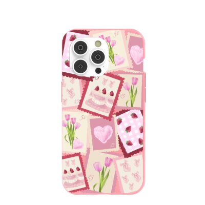 Bubblegum Pink Love Letters iPhone 14 Pro Case