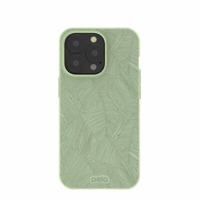 Sage Green Lushy Leaves iPhone 13 Pro Case