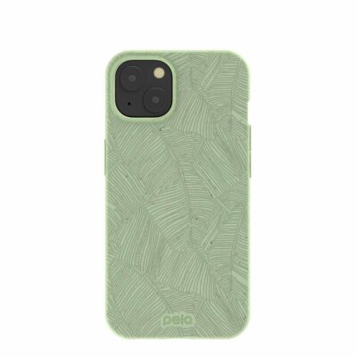 Sage Green Lushy Leaves iPhone 13 Case