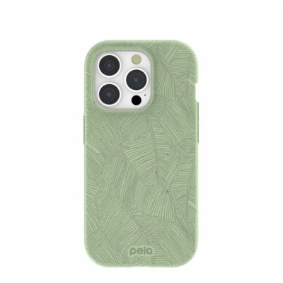 Sage Green Lushy Leaves iPhone 15 Pro Case