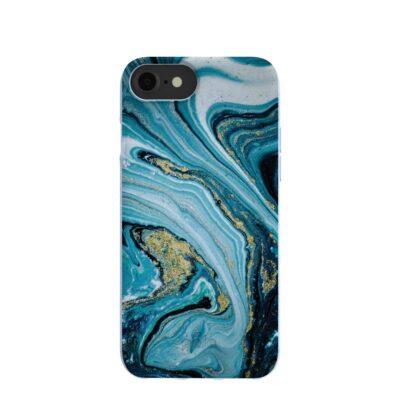 Powder Blue Marble iPhone 6/6s/7/8/SE Case