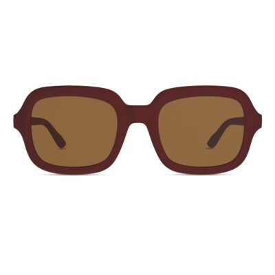 Montenegro Squares Sunglasses in Maroon