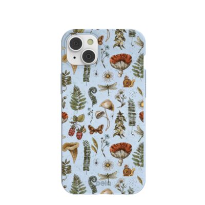 Powder Blue Nature walks iPhone 14 Plus Case