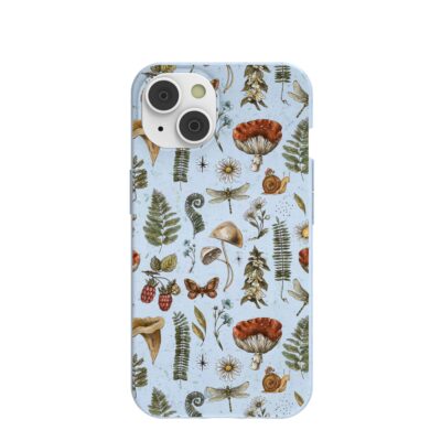 Powder Blue Nature walks iPhone 14 Case