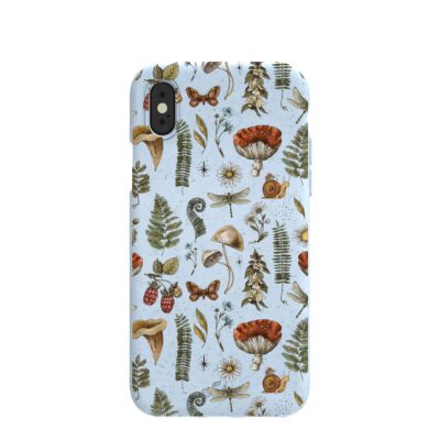 Powder Blue Nature walks iPhone X Case