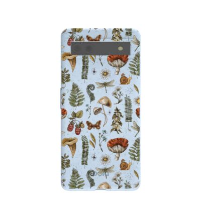 Powder Blue Nature walks Google Pixel 6a Case