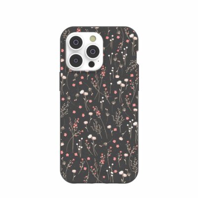 Black Night Garden iPhone 14 Pro Max Case