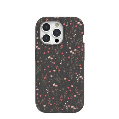 Black Night Garden iPhone 15 Pro Case