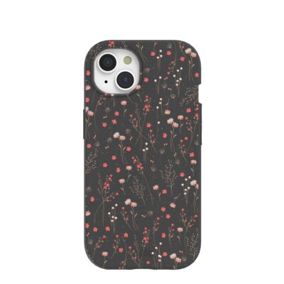 Black Night Garden iPhone 15 Case