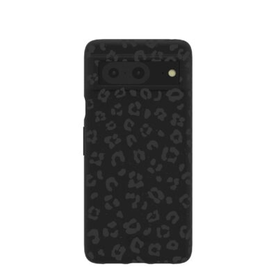 Black Night Leopard Google Pixel 8 Case