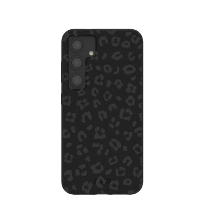 Black Night Leopard Samsung Galaxy S24 Case