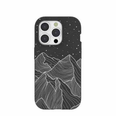 Black Night Panorama iPhone 15 Pro Case