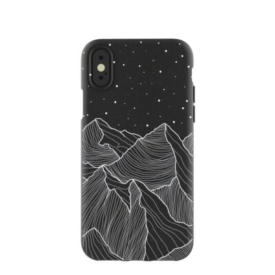 Black Night Panorama iPhone X Case