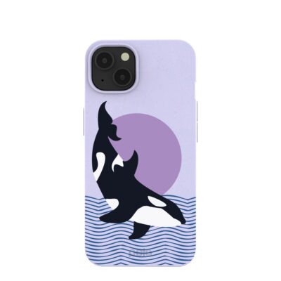 Lavender Orca iPhone 13 Case