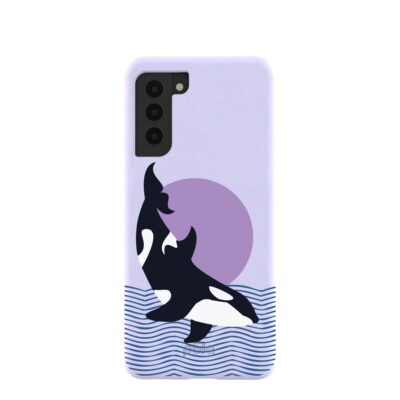 Lavender Orca Samsung Galaxy S21 Case