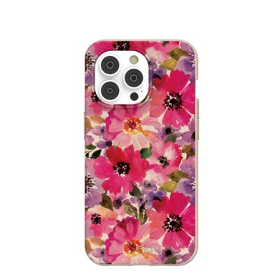 Seashell Painted Petals iPhone 14 Pro Case