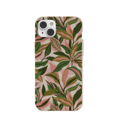 London Fog Pink Botanics iPhone 14 Plus Case