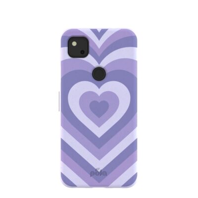 Lavender Power Hearts Google Pixel 4a Case