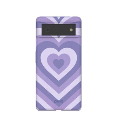 Lavender Power Hearts Google Pixel 6 Case