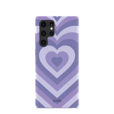 Lavender Power Hearts Samsung Galaxy S22 Ultra Case