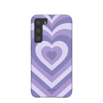 Lavender Power Hearts Samsung Galaxy S23+(Plus) Case