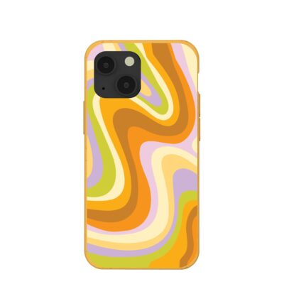 Honey Psychedelic Wave iPhone 13 Mini Case