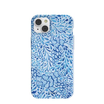 Powder Blue Reef iPhone 14 Plus Case