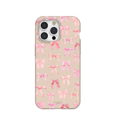 Seashell Rosy Bows iPhone 15 Pro Max Case