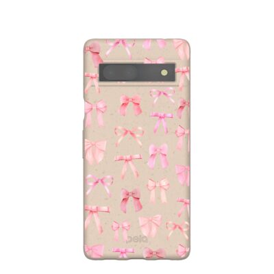 Seashell Rosy Bows Google Pixel 7a Case