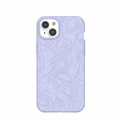 Lavender Sea Tentacles iPhone 14 Plus Case