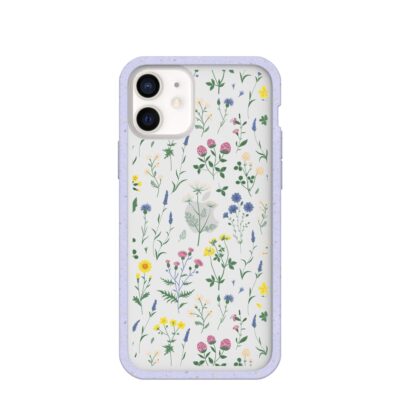 Clear Shadow Blooms iPhone 12 Mini Case With Lavender Ridge