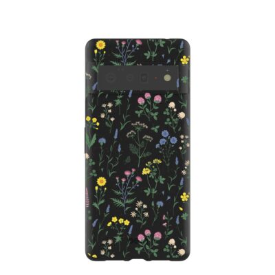 Black Shadow Blooms Google Pixel 6 Pro Case