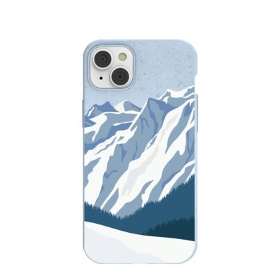 Powder Blue Slopes Calling iPhone 14 Plus Case