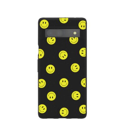 Black Smiley Google Pixel 7a Case