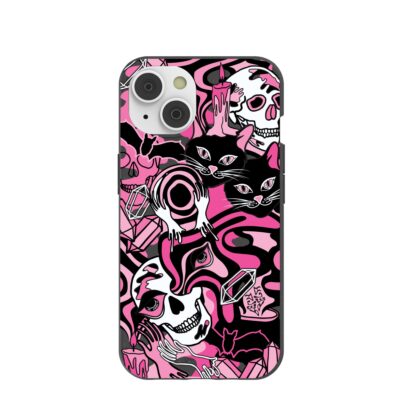 Black Spellbound Ghouls iPhone 14 Case