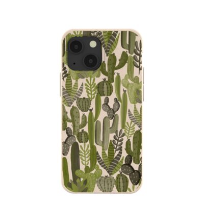 Seashell Succulent Cacti iPhone 13 Mini Case