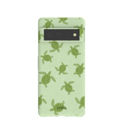 Sage Green Tiny Turtles Google Pixel 6 Pro Case