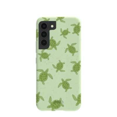 Sage Green Tiny Turtles Samsung Galaxy S22 Case