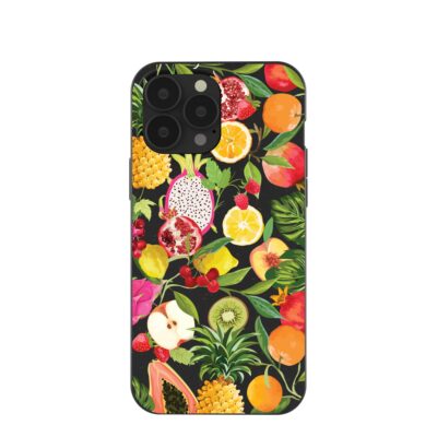 Black Tutti Frutti iPhone 13 Pro Max Case