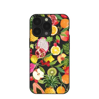 Black Tutti Frutti iPhone 13 Pro Case