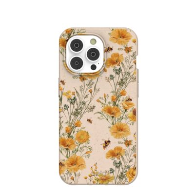 Seashell Vintage Bee iPhone 14 Pro Case