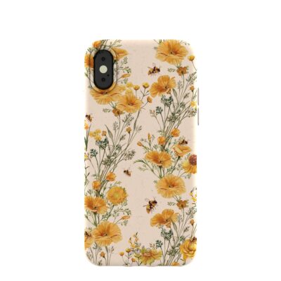 Seashell Vintage Bee iPhone X Case