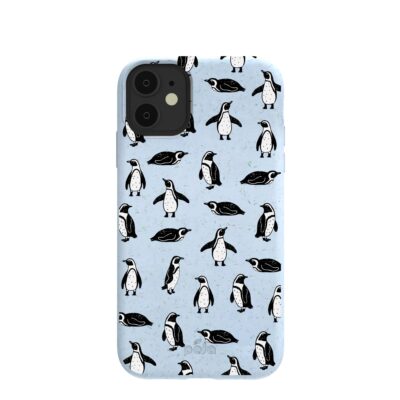 Powder Blue Waddles iPhone 11 Case