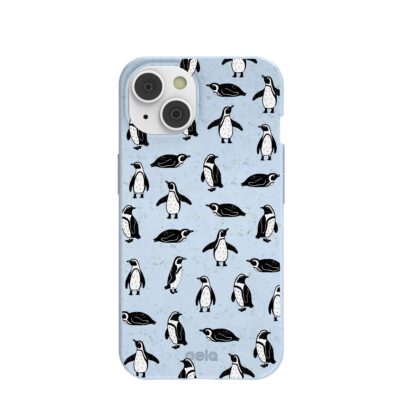 Powder Blue Waddles iPhone 14 Case