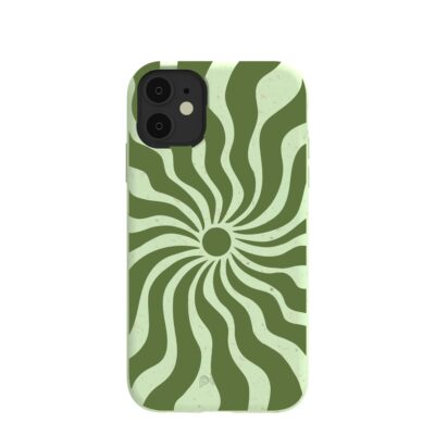 Sage Green Watermelon Time Warp iPhone 11 Case