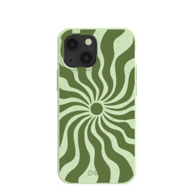 Sage Green Watermelon Time Warp iPhone 13 Mini Case