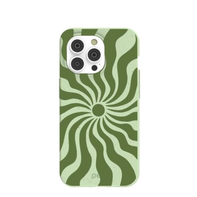 Sage Green Watermelon Time Warp iPhone 14 Pro Case