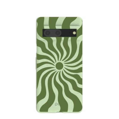 Sage Green Watermelon Time Warp Google Pixel 7 Case